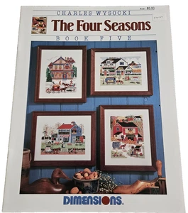 Dimensions THE FOUR SEASONS Book Five Cross Stitch Chart Charles Wysocki - Picture 1 of 9