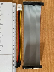 Commodore Amiga A500 & A1200 Floppy Disk Drive Power Lead & Data (Ribbon) Cable - Afbeelding 1 van 2