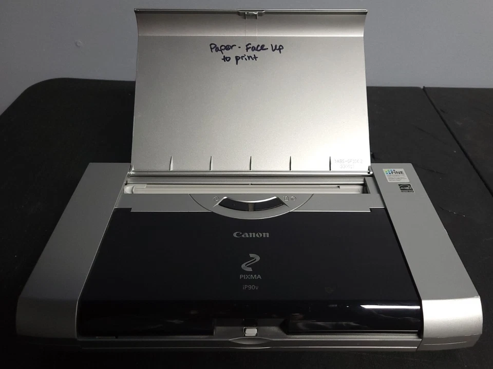 PARTS/REPAIR Canon iP90v Color Laptop Printer NO POWER SUPPLY  - Image 1 of 4