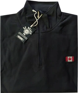 MAGLIA felpa PILE UOMO TAGLIE FORTI 3XL 4XL 5XL 6XL 7XL 8XL 9XL collo zip nero - Foto 1 di 1