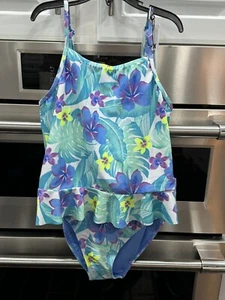 Girl's Hurley Tankini 2Pc Swimsuit Size 14/16 Multicolored Floral MSRP $42 - Picture 1 of 8