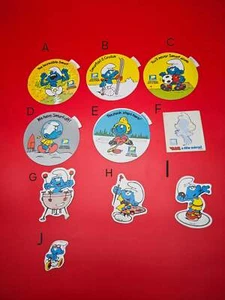Vintage schleich smurf stickers - Picture 1 of 1