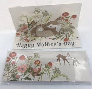 Pop-Up Panoramics Greeting Card - Mother Deer A291 Mother’s Day Card - Picture 1 of 4
