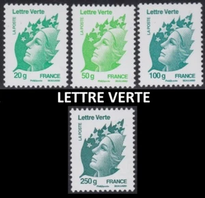2011 France N°4593/4596** Green Letter Facial (Post Value) ≥ €10.34 TTB MNH - Picture 1 of 1