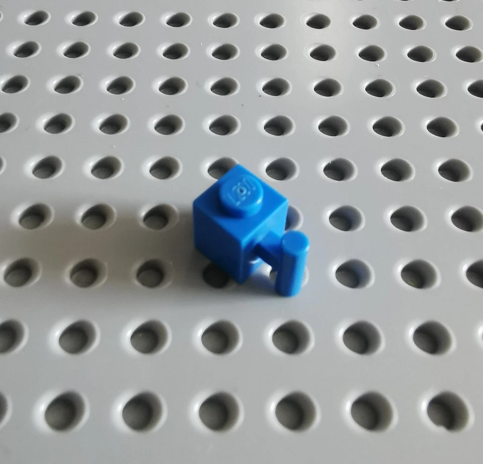 LEGO Baustein mit Griff 1x1 blau 1 Stück Blue Brick Modified 2921 A006 - Bild 1 von 1