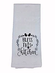 100% Cotton Kitchen Towels Printed with Grateful Blessing Sayings - Picture 1 of 2