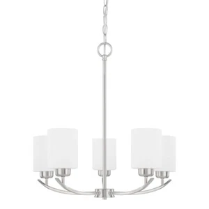 HomePlace by Capital Lighting Dixon 5 Light Chandelier, Nickel - 415251BN-338 - Picture 1 of 1