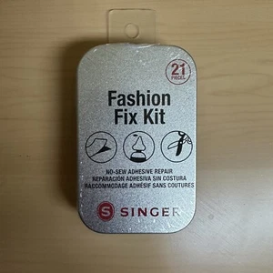 Singer Fashion Fix Kit 21 Pieces No-Sew Adhesive Repair - Picture 1 of 2