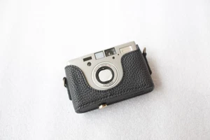 Handmade Genuine Real Leather Half Camera Case Bag Cover for Contax T3 Black - Picture 1 of 5