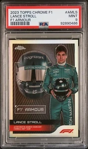 2023 Topps Chrome Formula 1 F1 Lance Stroll F1 Armour /50 PSA 9 Pop 1-1 Higher - Picture 1 of 2