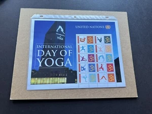 UN Personalized Stamp MNH Full Sheet (2017D) Intl Yoga Day +Sheet 10+10 +Popular - Picture 1 of 1