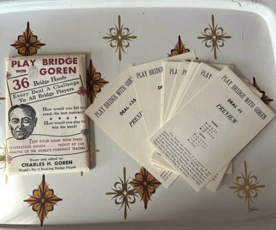 Vintage Play Bridge Charles Goren Every Deal A Challenge 36 Hands - Image 1 of 4