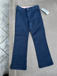NWT CAT AND JACK GIRLS School Uniform Pants Navy blue 6 - Picture 1 of 4