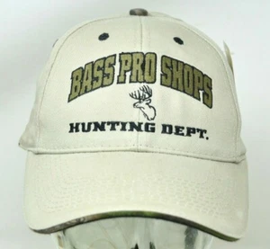 BASS PRO HUNTING DEPT. Cap Khaki 100% Cotton Embroidered New With Tag - Picture 1 of 4
