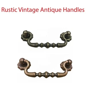 Rustic Vintage Antique Handles for Drawer Cabinet Door Kitchen Drop Handle 645 - Picture 1 of 12