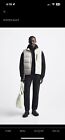 Bnwt Zara Puffer Gillet Vest Lights Grey Taupe Xl