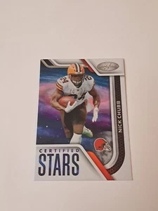 2022 Certified Football Nick Chubb #CS-21 stelle certificate marroni - Foto 1 di 6