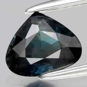 0.94 Ct Natural Bluish Green Sapphire Unheated Nigeria Pear Shape Loose Gemstone - Picture 1 of 2