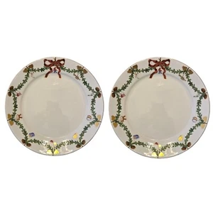 Juego de 2 platos de cena de Navidad acanalados Royal Copenhagen Star - Imagen 1 de 8