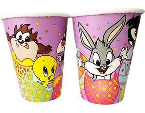 BABY LOONEY TUNES OSTERN 9 Unzen PAPPBECHER (8) Feiern Party Getränk Trinken - Bild 1 von 1