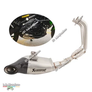 Silenciador de carbono de tubo de escape sistema completo para Kawasaki Versys 650 2017-2024 - Imagen 1 de 9