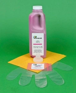 Toner Refill Kit w/Chip For Magenta Okidata C9800hdn C9800hn. 460gr. 15K Pages - Picture 1 of 1