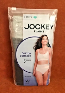 Paquete de 3 calzoncillos cómodos 100 % algodón JOCKEY Elance para mujer ~ talla 6M ~ totalmente nuevos - Imagen 1 de 4