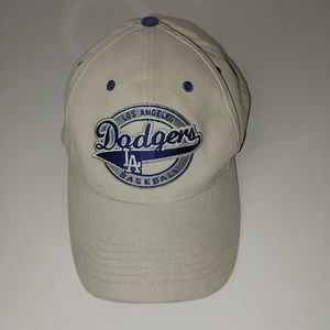 Los Angeles Dodgers LA Baseball Strapback Hat Cap White & Blue Genuine Drew - Picture 1 of 9