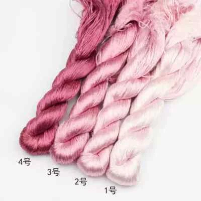 Colorful matched wrapping flower velvet flower untwisted nosplit silk thread - Image 1 of 4