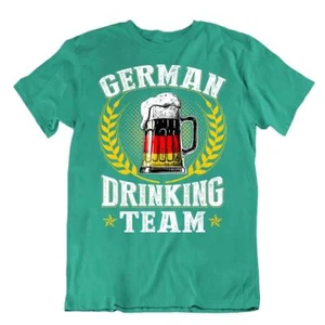 German Beer Drinking Team T-SHIRT Awesome beer color Glass TEE T cheers SHIRT - Picture 1 of 8