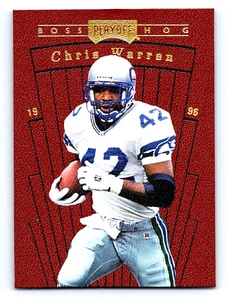 1996 Playoff Contenders Leather Boss Hog Chris Warren #2 - Picture 1 of 2