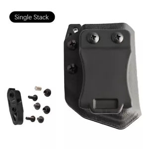 1PC Tactical IWB OWB 9mm/.40 Belt Clip Single Double Stack Magazine Pouch Holder - Picture 1 of 10