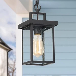 Outdoor Pendant Light Fixture, Farmhouse Exterior Anti-Rust Hanging Lights, B... - Picture 1 of 7
