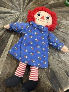 Vintage Playskool 1987 Plush Raggedy Ann Rag Doll 13” Tall - Picture 1 of 7