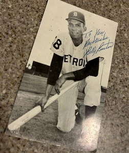Vintage Billy Burton Autographed Baseball Photograph Signed Detroit Tigers MLB - Picture 1 of 8
