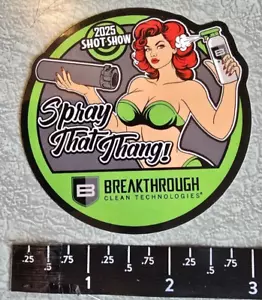 Adesivo decalcomania vinile pulitore pistola Breakthrough Clean Technologies Shot Show 2025 - Foto 1 di 1