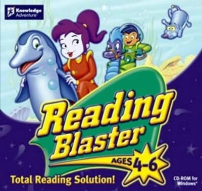 Reading Blaster Age 4-6 Total Reading Solution! PC Software Sealed New - Image 1 of 4