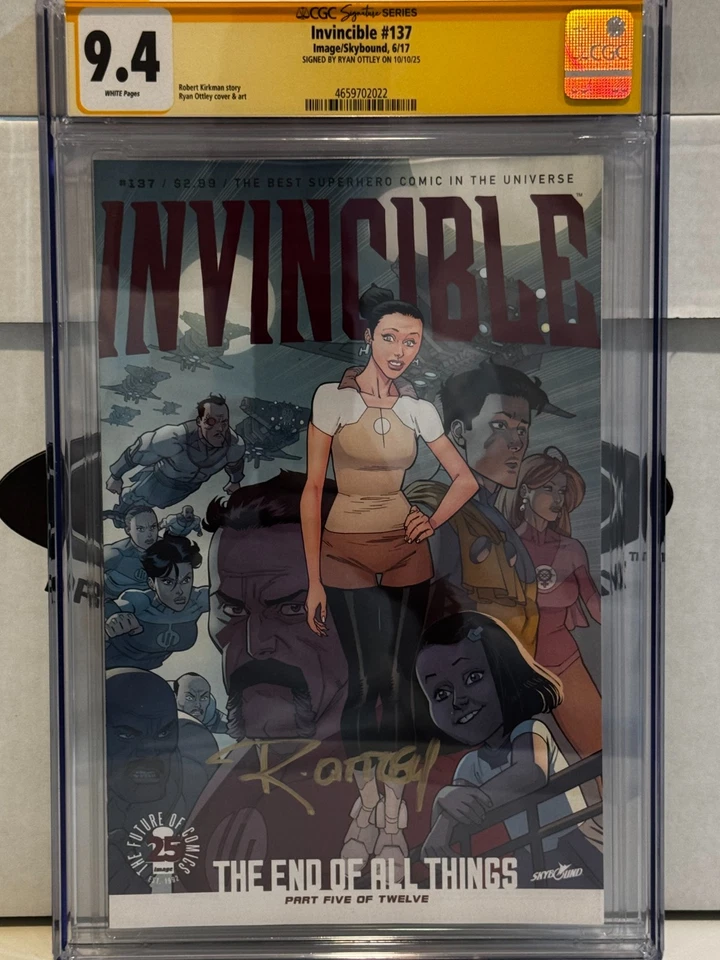 INVINCIBLE #137 SIGNED BY RYAN OTTLEY - Image 1 of 1