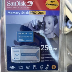 SanDisk 256 mb Memory Stick Pro Duo - Picture 1 of 2