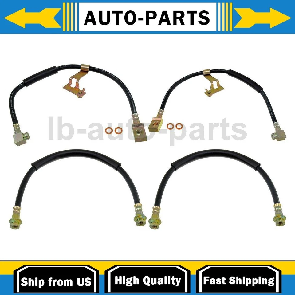 Manguera de freno delantera trasera Dorman 2,5 L Plymouth Voyager 1987 1989 1990 4x Foto 1 de 4