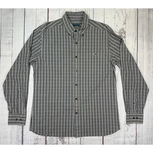 Camisa abotonada Fish Hippie Solace Collection para hombre talla L manga larga a cuadros - Imagen 1 de 7