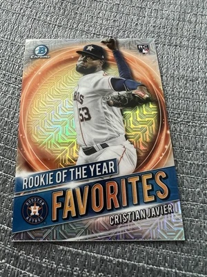 2021 Bowman - Rookie of the Year Favorites Cristian Javier #RRY-CJ Mojo... - Image 1 of 2