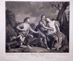 Radierung, Silvio und Dorinda, Guercino/ P. Bonato, 1806, Dresden - Bild 1 von 9