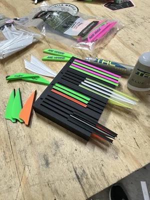 Arrow Fletching Organizer! TAC Vanes / Bohning Vanes / AAE / BLAZER - Image 1 of 4