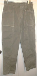 NWOT Tan Pull-On SPANX Twill 4-Pocket Ankle Length Pants - XL - Imagen 1 de 2