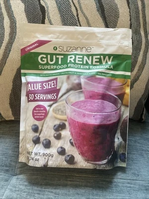 Fórmula superalimento Suzanne GUT RENOVADA 31,74 OZ salud intestinal orgánica 30 porciones Foto 1 de 2
