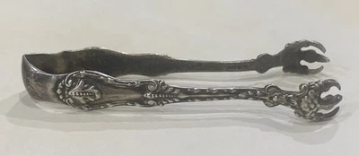 DANIEL LOW & CO. PINZAS PEQUEÑAS GARRA PLATA ESTERLINA SELLO FIRMADO ORNAMENTADO Foto 1 de 4