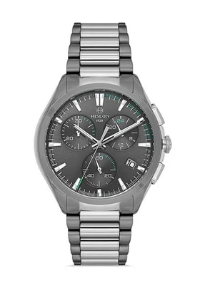 Hislon Men's Watch Sapphire Glass Chronograph Gray Dial New Collection - Image 1 of 4