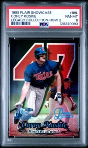 Flair Showcase Legacy 1999 #89L Corey Koskie Legacy Collection-Row 2 PSA 8 - Imagen 1 de 2