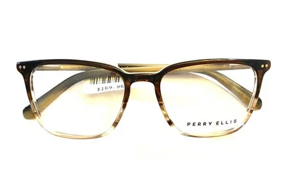 Gafas Perry Ellis PE 449-2 marrón desvanecido 53-17-140 lenes de demostración de fábrica Foto 1 de 3